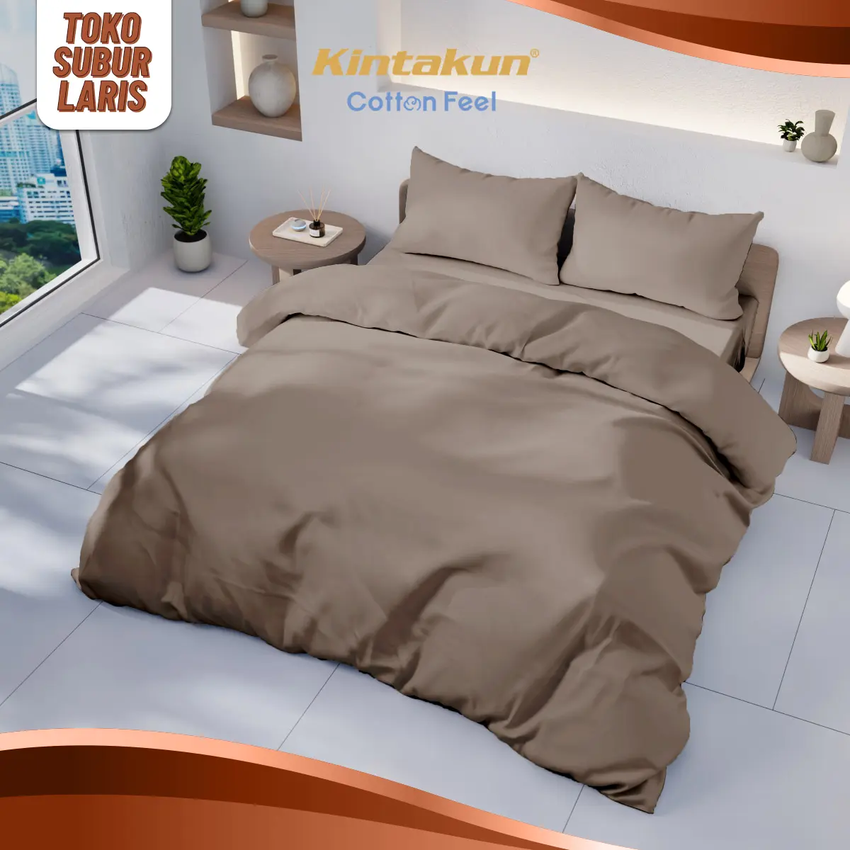 (CUCI GUDANG) Basic Comforter Only COTTON FEEL Ukuran 160 x 240 / 220 x 240 Selimut Polos Minimalis Aesthetic Multivarian - Kintakun Subur Laris