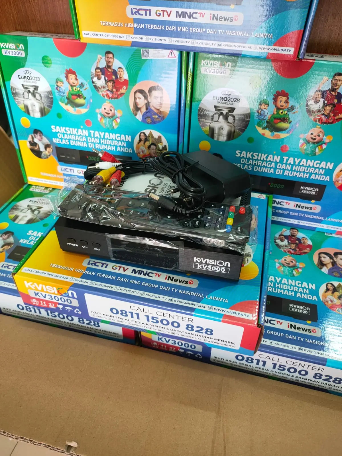 Receiver Parabola Kvision KV 3000 ( Gratis 1 tahun Siaran Nasional Aktifasi Pertama ) KV3000