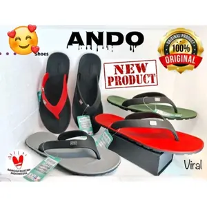 Sandal Jepit Ando Original Viral Sendal Pria
