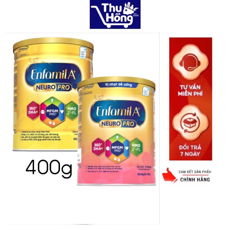 Sữa bột Enfamil A+ lon 400g vị thanh nhạt