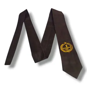 Dasi Pramuka Panjang Langsung Pakai Logo Bordir Tunas Kelapa untuk Cowok & Cewek Aktivitas Pramuka Bahan Seragam Jahitan Rapih Panjang 115 cm