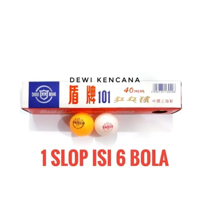 Bola pingpong / Bola Tenis Meja Blue Shield 101 isi 6 pcs Ball