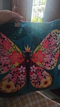 Product Review of Sarung Bantal Sofa Katun Tema Butterfly Printing Size 40 dan 50 from z**y 0
