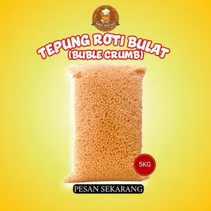 Tepung Roti Buble Crumb 1 Bal 5KG Crumbs Cruble Crispy Bulat Krispi Nuget 1 Karung 5 Bal
