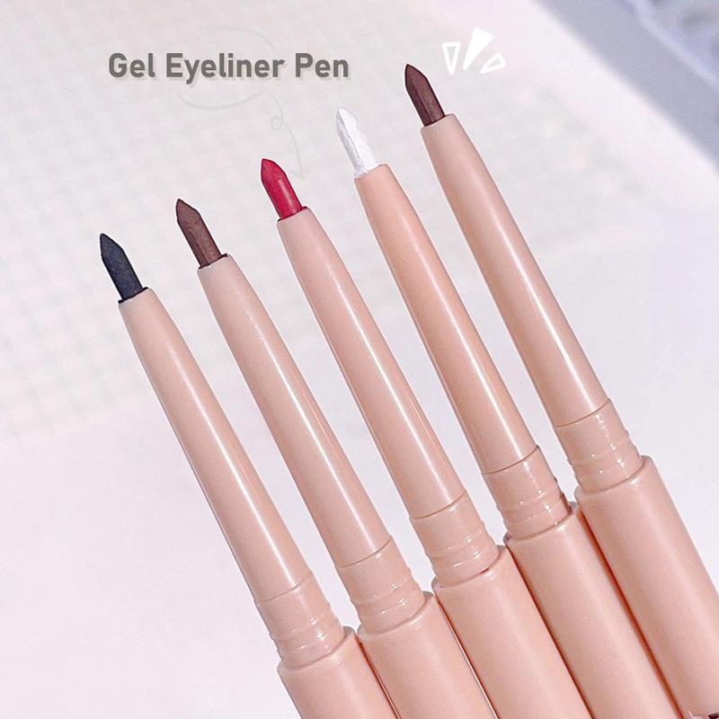 Product Introduction of 5 Colors Matte Eyeliner Gel Pen/ Waterproof Lasting Eyeliner Red Smooth Women Black Eyes K9J4 30