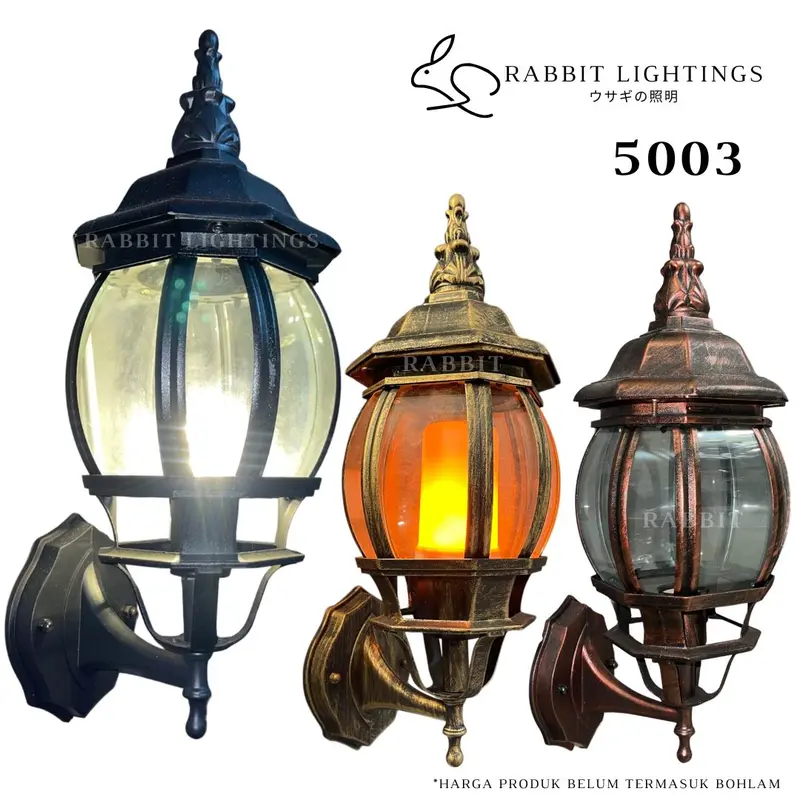 Lampu Dinding Outdoor 5003 - Waterproof & Anti Karat 0