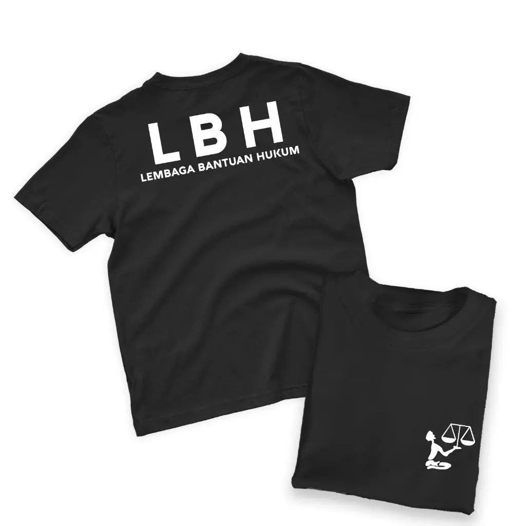 KAOS SHIRT LBH LEMBAGA BANTUAN HUKUM KAOS OBLONG TERBARU MURAH SIMPLE DAN KEREN