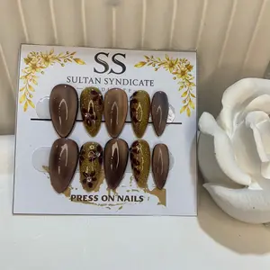 kuku palsu handmade press on by sultan syndicate  mahoganiflo