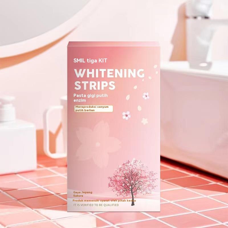 Sakura Whitening Toothpaste Strip, Enzim Pencerah Gigi, Memutihkan ...
