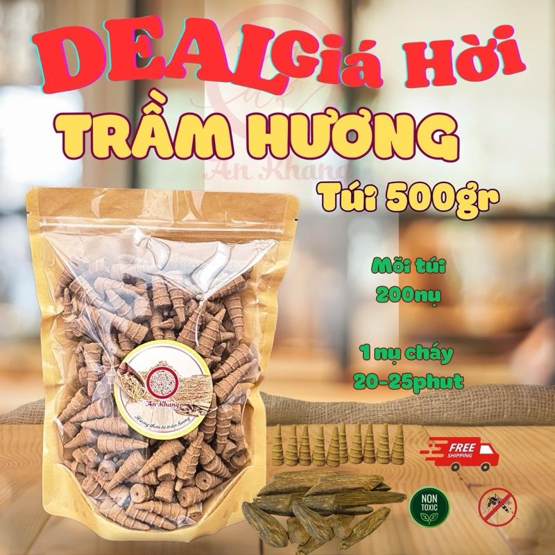 Nhang Nụ TRẦM HƯƠNG Cao Cấp,Túi 500g,Hương Nhẹ Thanh Dễ Chịu.