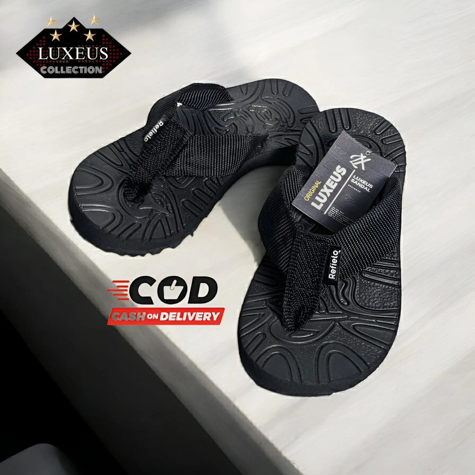 Sandal Jepit Gunung Cowok Cewek Luxeus Kuat Tahan Lama Anti Air Tali Kuat Sol Karet Anti Licin