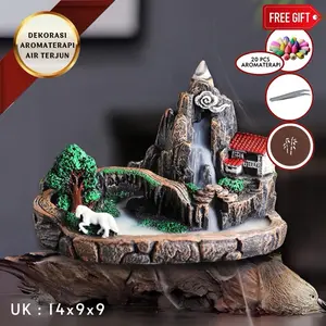 Miniatur  Dupa Aromaterapi Air Terjun Pegunungan Lushan
