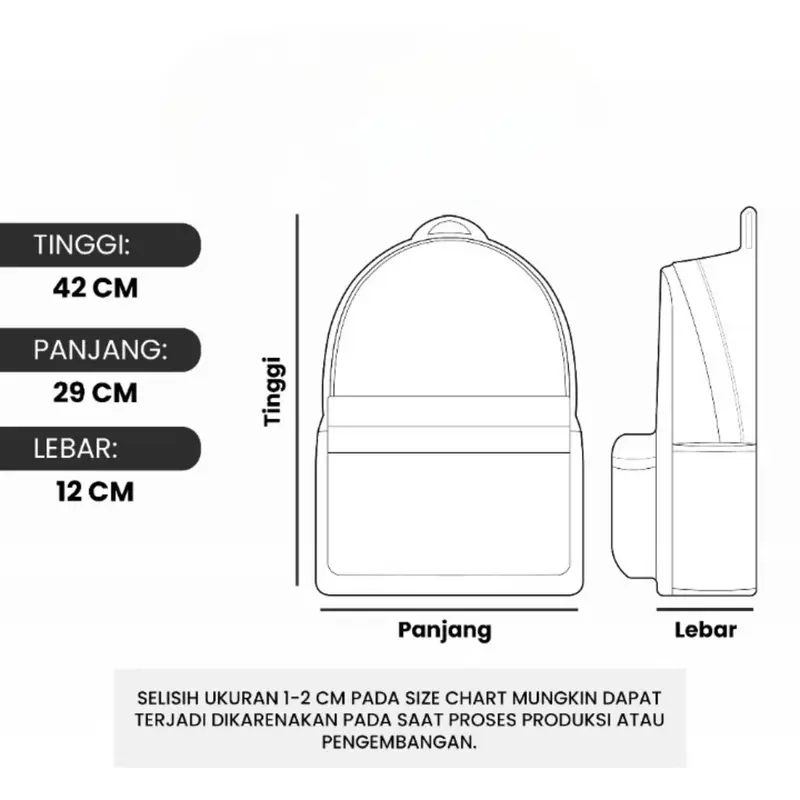 Tas Ransel Sekolah Backpack Laptop Pria MOCKS Disaster War Cry 6
