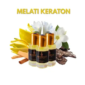 Melati Keraton Original Roll On 3ML 6ML 12ML Murni Bibit Arab Asli Arabique Parfume Non Alkohol Wangi Floral Lembut Tahan Lama Kemasan Elegan