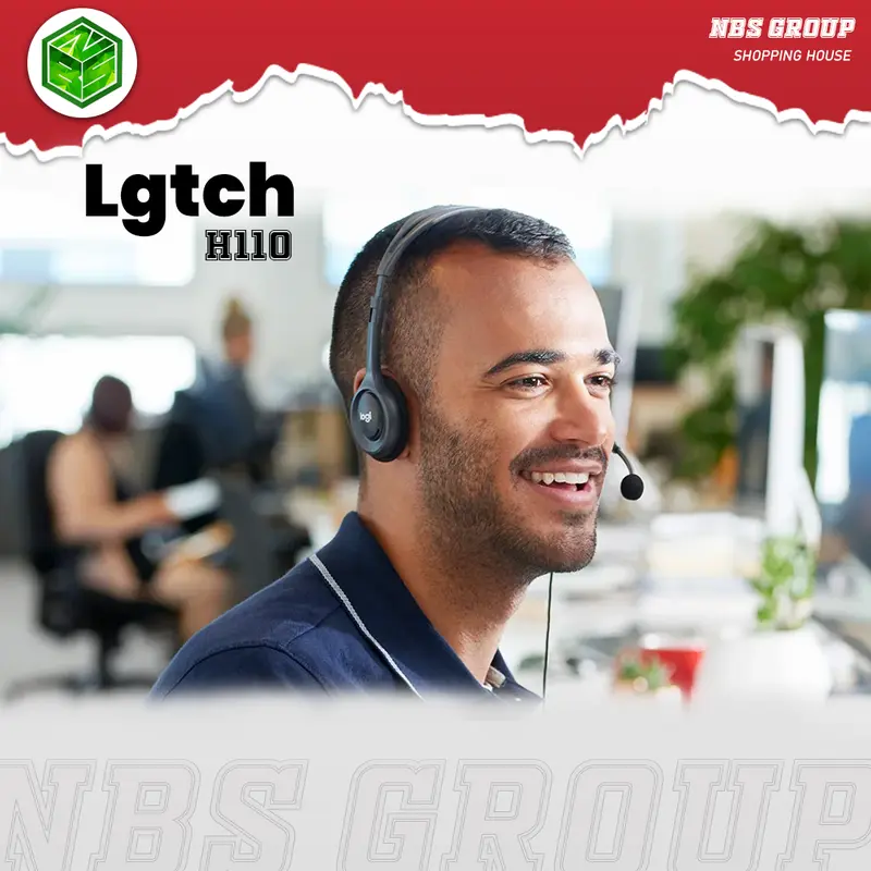 (NBS) Lgtch Headset || Headset Lgtch H110 Bando Gaming, Sekolah, Webinar Suara Jernih Bass Peredam Kebisingan Nirkabel Mikrofon Bawaan Kabel Earphones Headphones Headphone Microphone Komputer hand free 1
