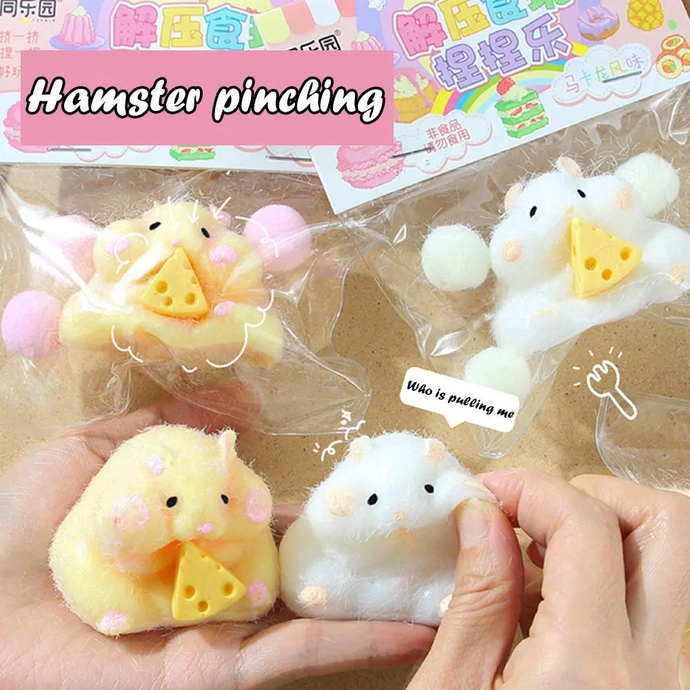 Soft Hamster Decompression Toy Cartoon Cute Mini Children's Rebound Squeeze Toys P9C8