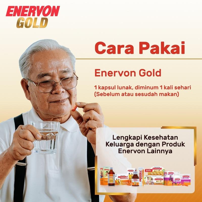 [BUNDLE] Enervon Gold Vitamin C dan B Complex Suplement Produktivitas (5 Tablet x 5 Strips) 4