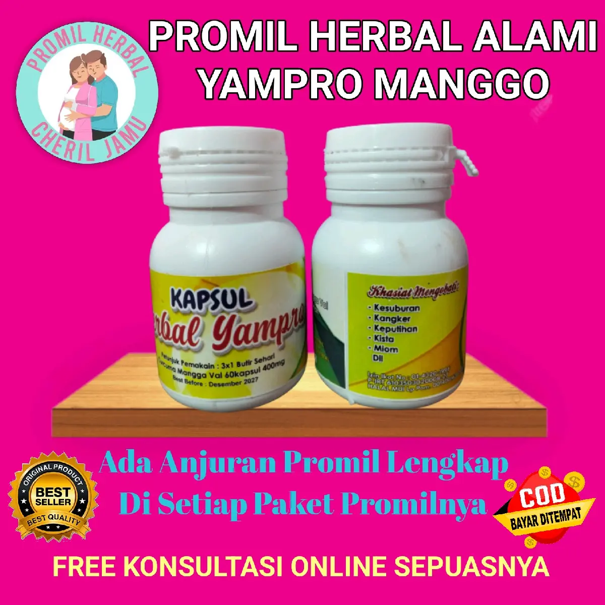 Herbal cheril jamu yampro manggo