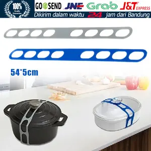 Tali Silikon Pengikat Kotak Makan Bento / Ikat Karet Elastis Food Grade, Anti Bocor & Tahan Panas untuk Bekal Anak