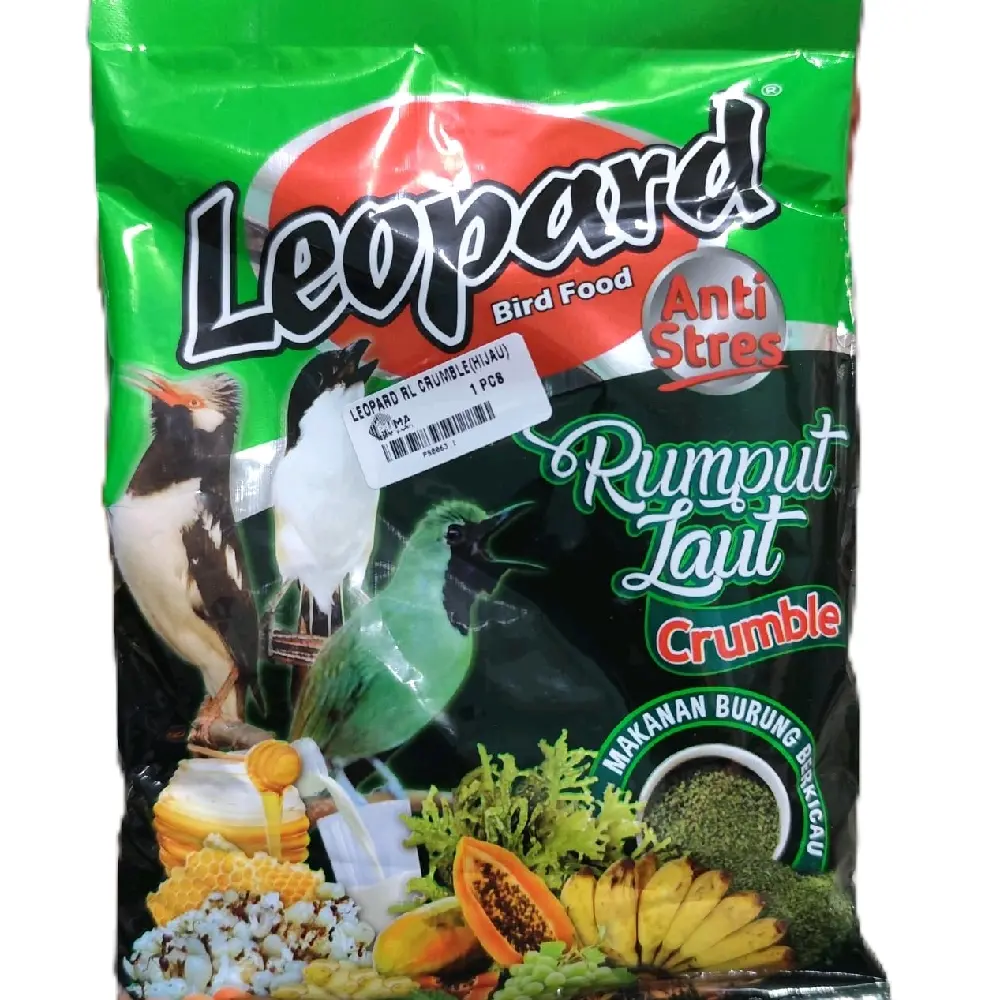 Pakan Burung Hijau Kasar Leopard RL Crumble