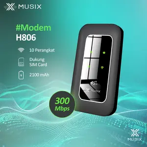 MUSIX H806 Wireless Router 4G LTE 5G Mini Modem 150Mbps Mobile Broadband Modem Router Pembuka Kunci Hotspot WiFi Portabel
