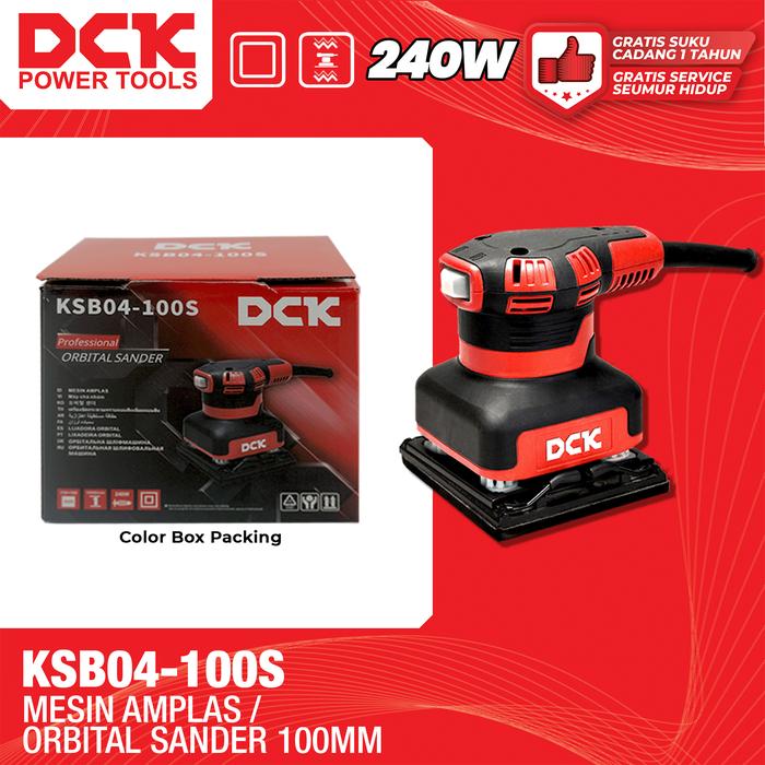 Gambar DCK Mesin Amplas Kayu 240 Watt / Orbital Sander 110mm / Mesin Pengamplas Kotak KSB04-100S dari DCK Power Tools Indonesia Kota Administrasi Jakarta Barat Tokopedia