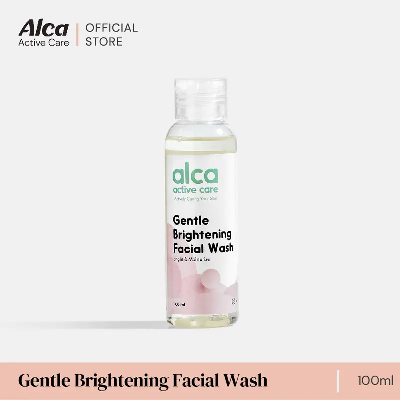Alca Active Care Gentle Brightening Facial Wash (100ml) - Skincare Untuk Mencerahkan Wajah Wanita Pria Perawatan Kecantikan Menjadikan Kulit Glowing 1
