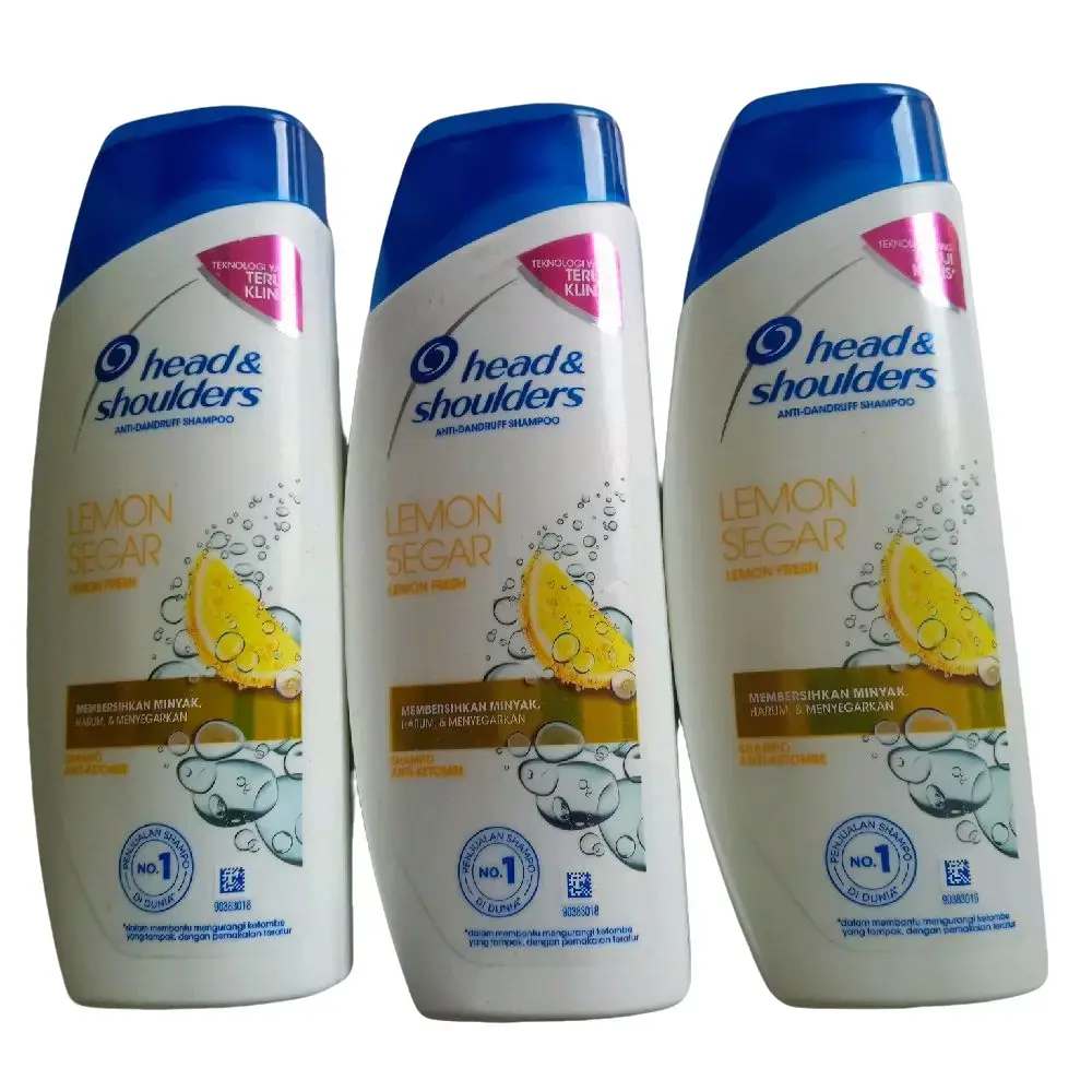 (paket murah isi 2 pcs) shampoo head& soulders lemon segar 160 ml Sampo ginseng hair care
