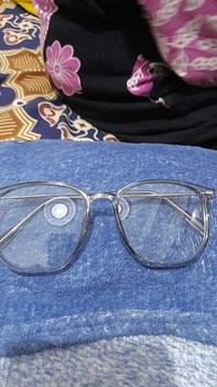 Product Review of Kacamata Lensa Normal Minus Anti Radiasi Anti Blue Light Frame Kotak gagang besi Korean Kekinian Unisex Pria Wanita Cewek Cowok Wd131 from h**p 1