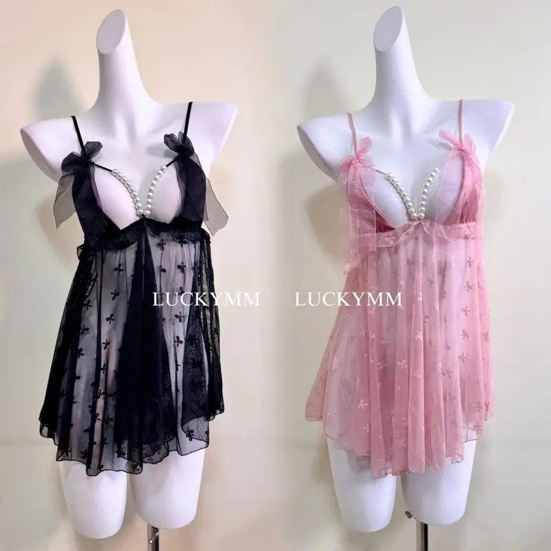 Luckymm - Sleepwear Mini Dress NightGown Wanita Dewasa Bigsize 499 (1004)