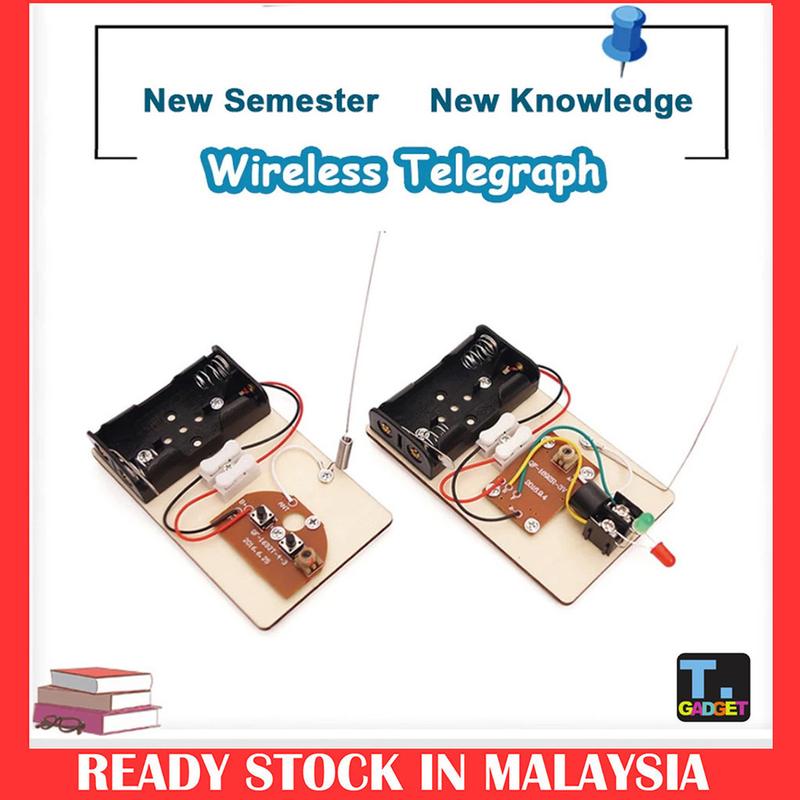 DIY Wooden Handmade Wireless Telegraph Receiver Transmitter Module ...