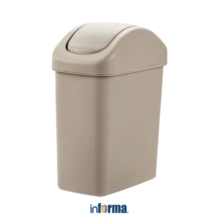 Gambar Informa Tempat Sampah Tutup Swing Plastik Rectangular 11 Liter - Krem Beige Trash Can Waste Bin Tong Sampah Keranjang Sampah Dustbin dari Informa Indonesia Kota Kediri Tokopedia