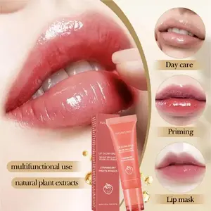 NEW Lip Glowy Balm 10gr - Jelly Ink Lip Stain Lip Balm Lasting Moist Soft Lips Moisturizing Hydration Natural Plant Ingredients Anti-cracking Lipstik Berubah Warna Lip Care Deep Hydration