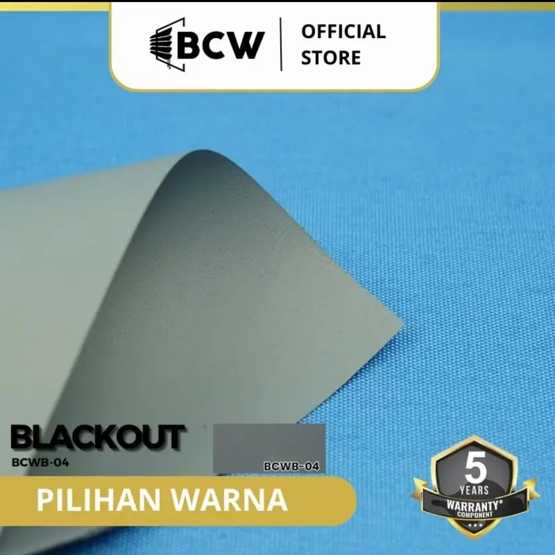 Roller Blind Blackout Chain 38 BCW, Garansi 5 Tahun 4