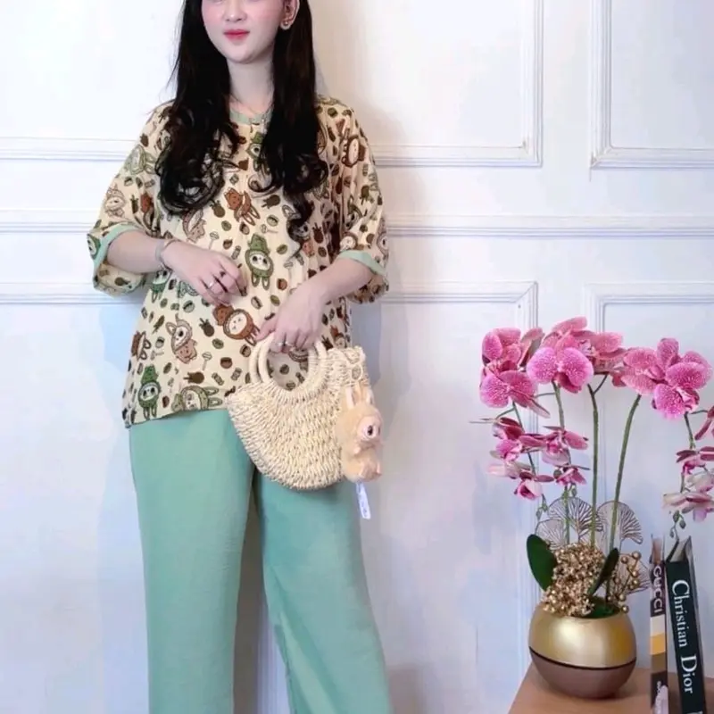 setelan corean kringkel mix rayon Dewasa 0