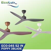 Gambar Kipas Angin Gantung Plafon / kipas angin plafon Ecolux Eco-045 POPPY - Black dari BestBright Store Kota Administrasi Jakarta Pusat 1 Tokopedia