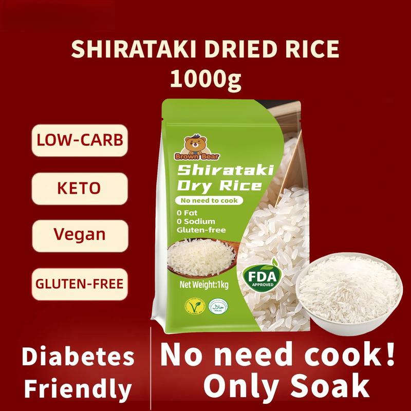 Dry Inflated Rice 【Great Deal】Dry Shirataki Rice,Dry Konjac Rice-1kg/500g/3kg/2kg ...