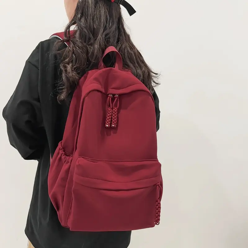 Nylon Waterproof Women Backpack Large Capacity Waterproof School Bag for Girls Simplicity Design Outdoor Travel Backpacks