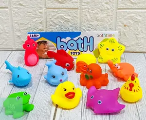 Mainan Mandi Anak Bayi Baby Bath Toys Binatang Laut 12PCS 3684