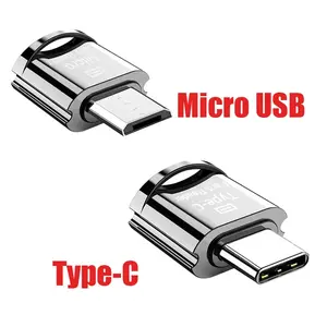 Type C Micro USB SD TF Card Reader Phone Tablet Data Viewer External Converter for Macbook Notebook Laptop Memory Card Adapter - Type C Gold