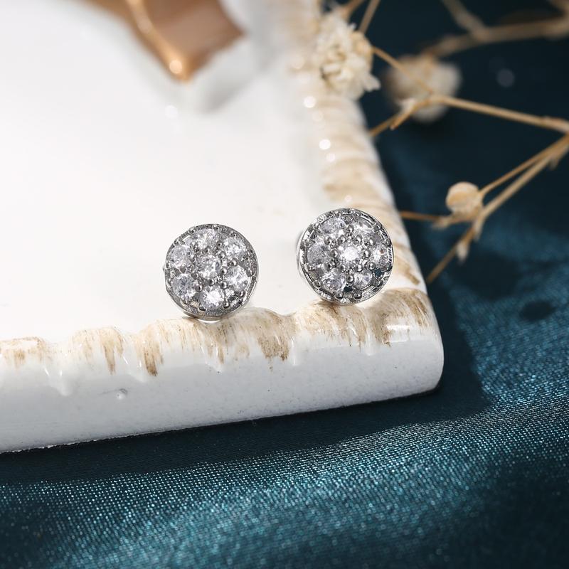 D.G.C Anting Bulat Anting Bulat Korea Anting Bulat Polos  Mutiara Tawar Tindik Anting Plug D289 1