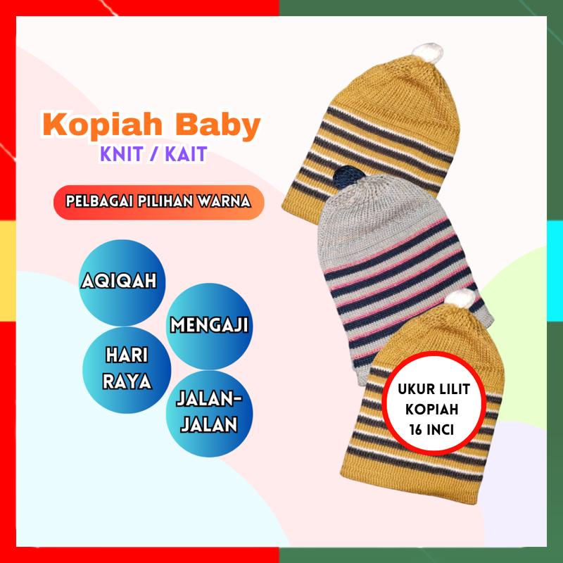 SET C KOPIAH KAIT BABY / BAYI / BUDAK LELAKI 3 BULAN HINGGA - TikTok ...