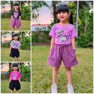 Setelan anak perempuan KUROMI/Pakaian anak perempuan/fashion anak usia 4-11 tahun Baju