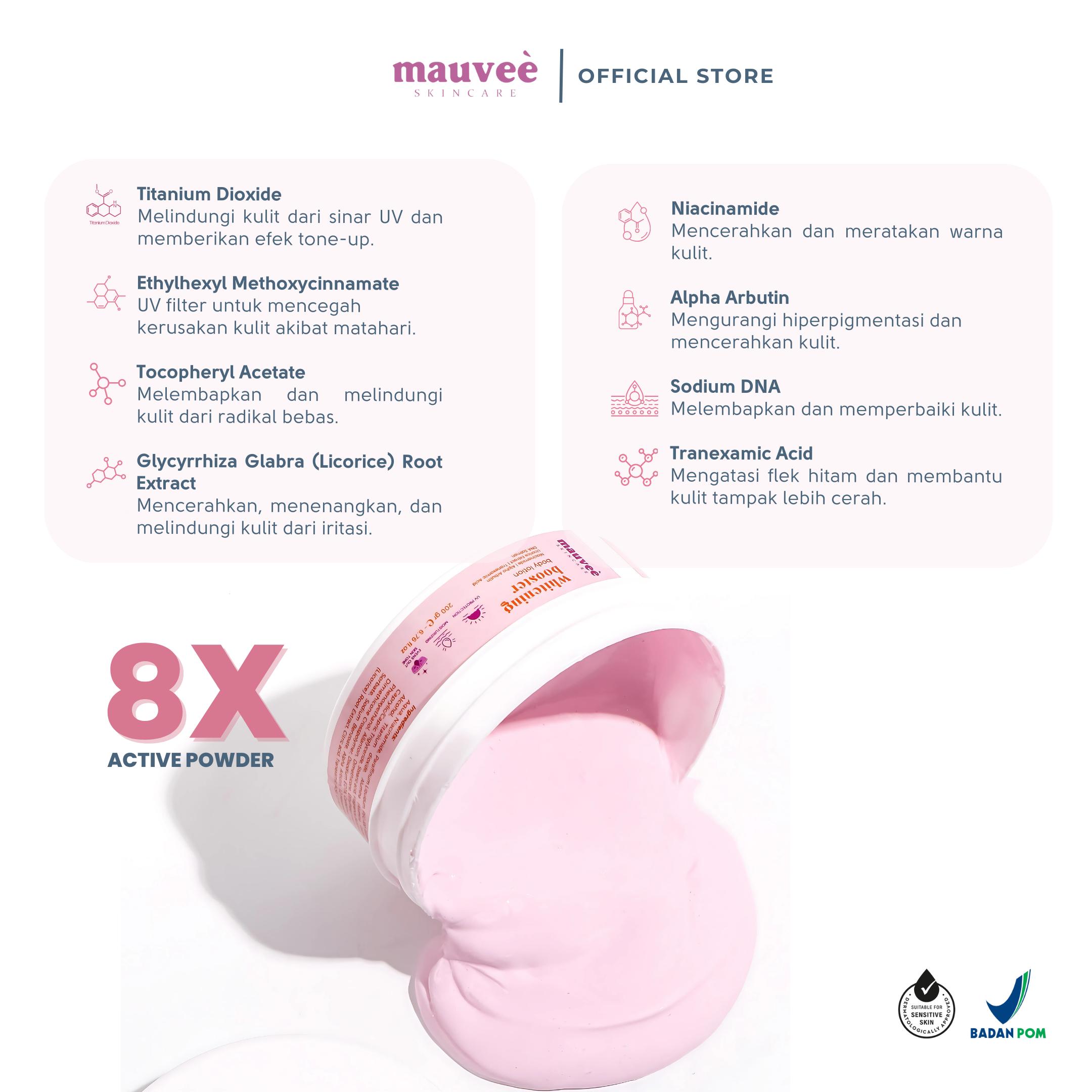 MAUVEÉSKIN Brightening Tone Up Lotion Booster 8X Active Power 200 Gram