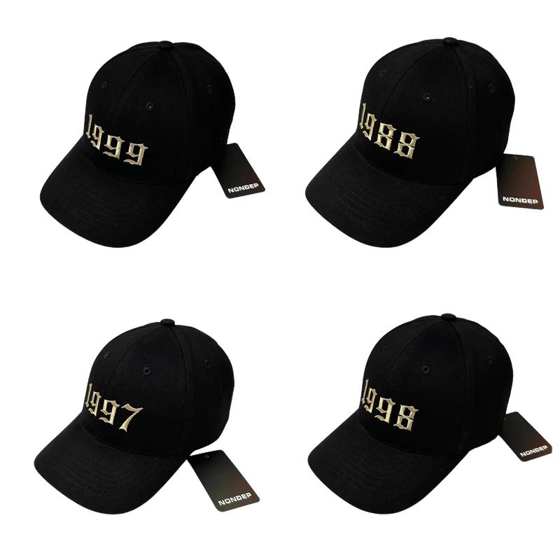 Nón lưỡi trai thêu năm sinh cao cấp từ 1975 đến 2009 vải kaki Hàn Quốc Nón cặp mẫu mới 2025 ! Chống nắng - không phai màu ! Free size cho nam nữ