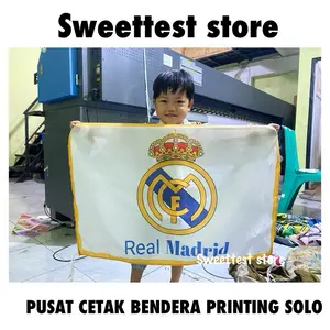 BENDERA REALMADRID 90x60cm LANSUNG KIRIM TANPA PREE ORDER