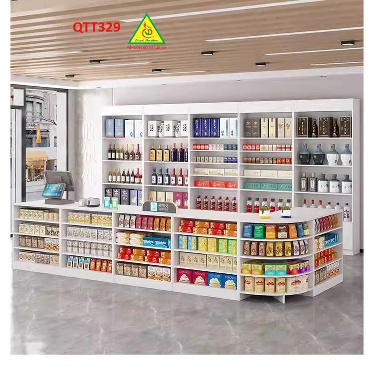 Bàn tính tiền, quầy thu ngân cho cửa hàng tiện lợi, siêu thị mini, shop QTT329-…
