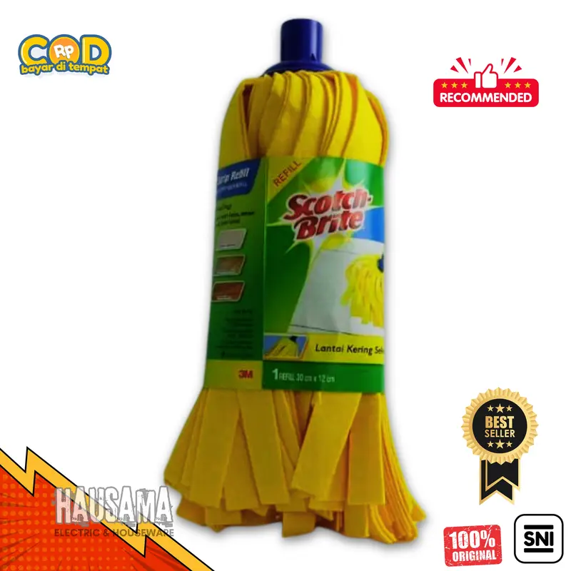 STRIP KUNING SCOTCH BRITE REFFIL ID 73 Microfiber Lantai Mop   tanpa ember pel Gagang 0