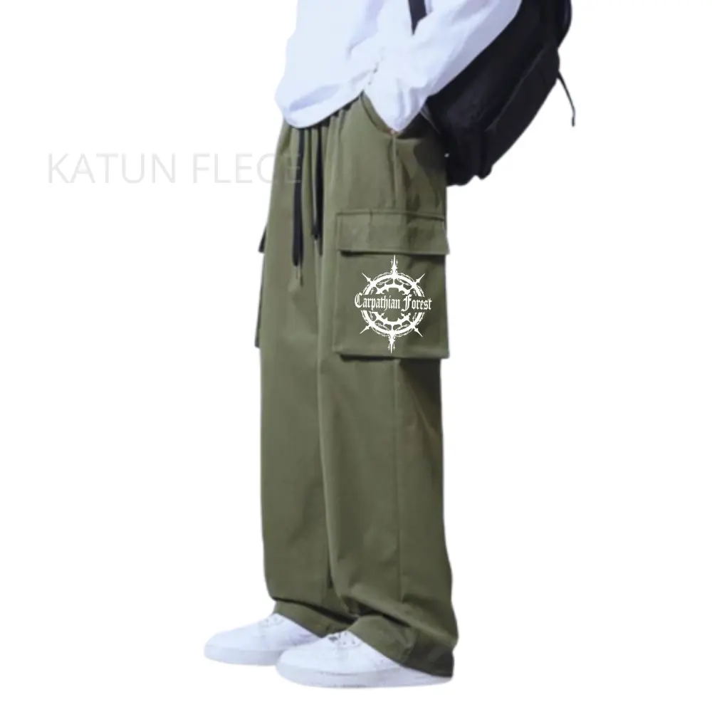 Celana Cargo Panjang Pria Hijau Army Celana Oversize Kargo Jumbo Bigsize - Basic, Karet