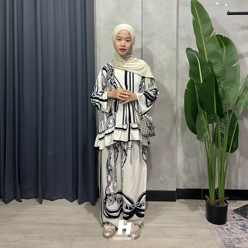 SETELAN ONE SET RUFFLE RAYON 0